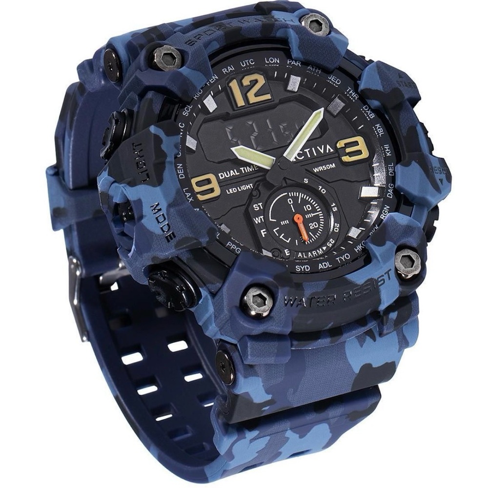 Activa X Invicta
BlackOps Digital Men's Watch - 56mm, Camouflage, Blue new/box